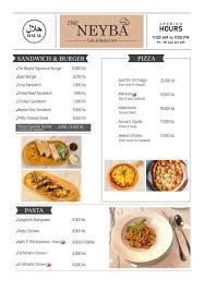 Neyba Menu